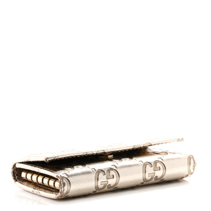 Gucci Metallic Guccissima 6 Key Holder Case Gold 4 of 8