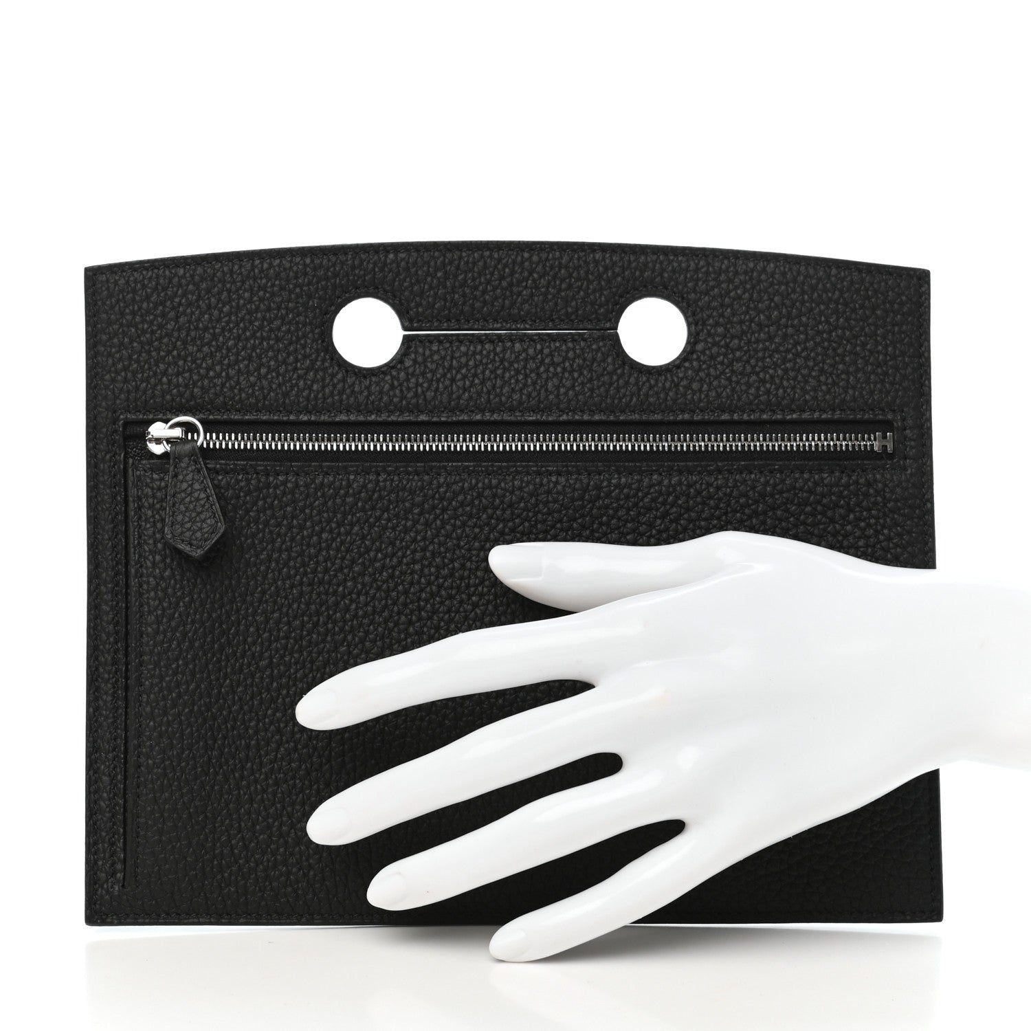 Hermes Togo Backpocket Pouch 25 Black 2 of 7