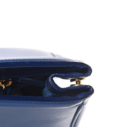 Prada Saffiano Vernice Shopping Tote Azzurro 15 of 26