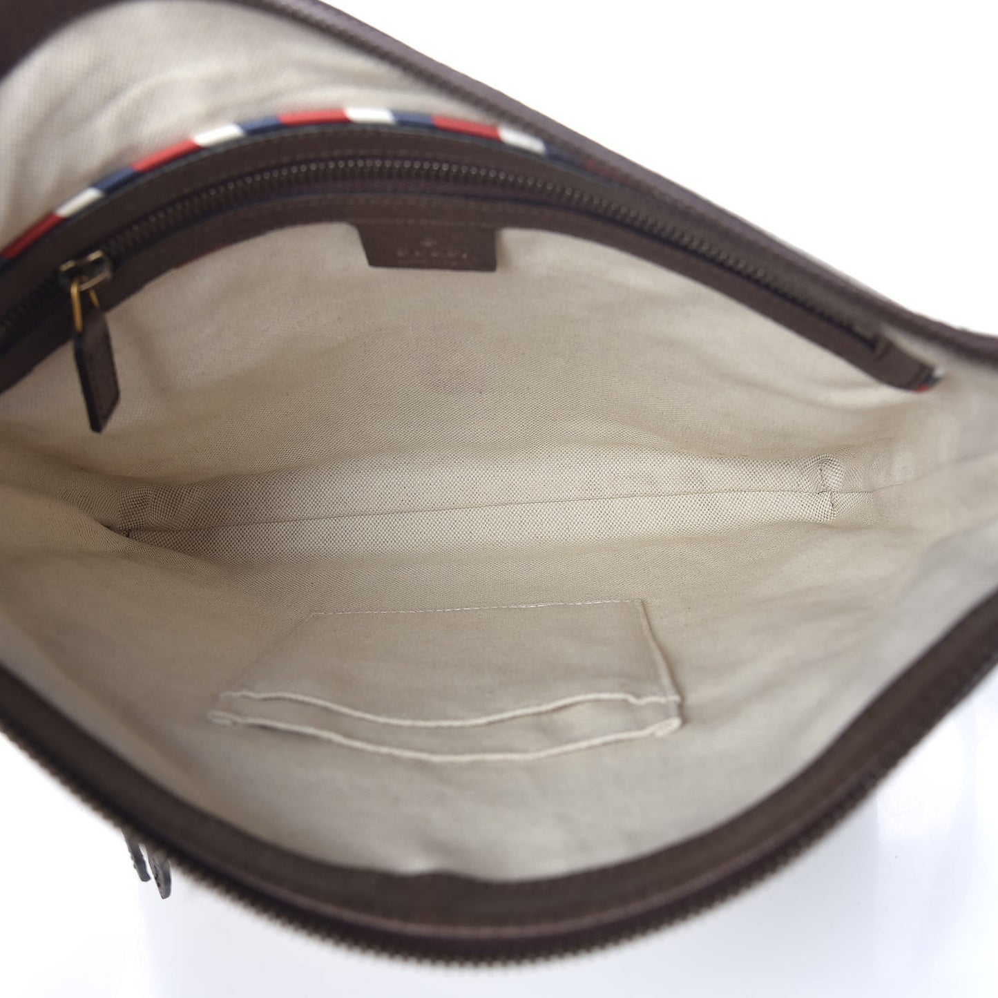Soft GG Supreme Monogram Courrier Web Medium Flat Messenger Bag Beige New Acero Multicolor