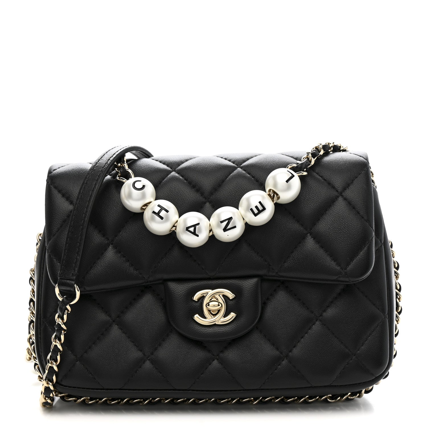 Chanel Lambskin Quilted Small My Precious Flap Black 1 of 13