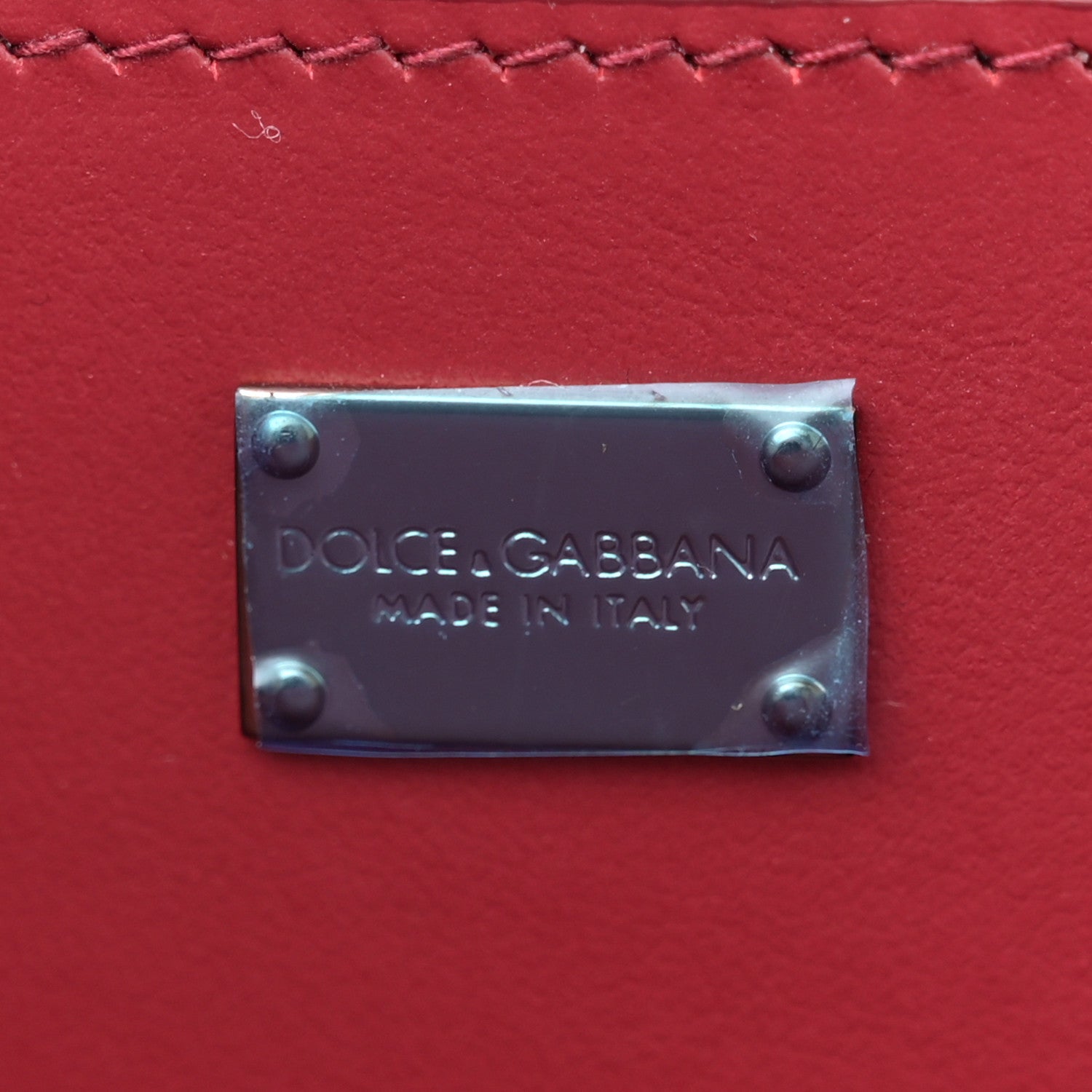 Dolce & Gabbana Calfskin Mini DG Convertible Bag Red 8 of 12