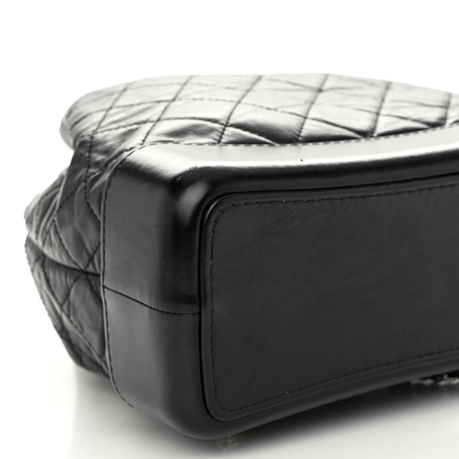 Chanel Aged Calfskin Quilted Gabrielle Backpack Black 9 of 10
