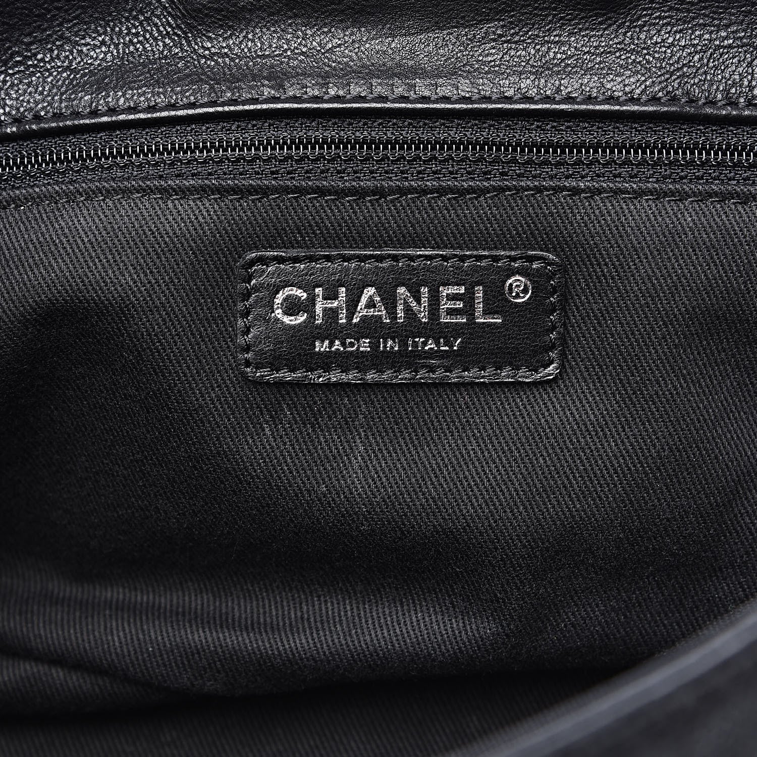 Chanel Calfskin Diamond Stitch Accordion Flap Black 6 of 10