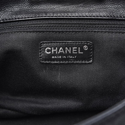 Chanel Calfskin Diamond Stitch Accordion Flap Black 6 of 10