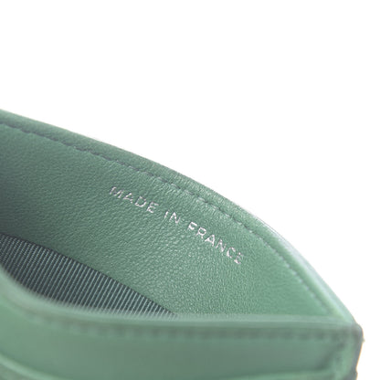 Chanel Perforated Lambskin Quilted Card Holder Green 7 of 8