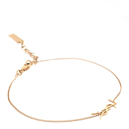 Saint Laurent Metal Monogram Cassandre Charm Bracelet Gold 1 of 6