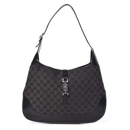 Gucci Monogram Jackie O Hobo Black 1 of 12