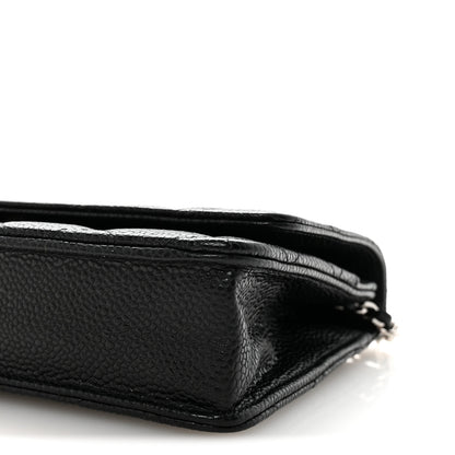 Chanel Caviar Quilted Wallet on Chain WOC Black 11 of 12