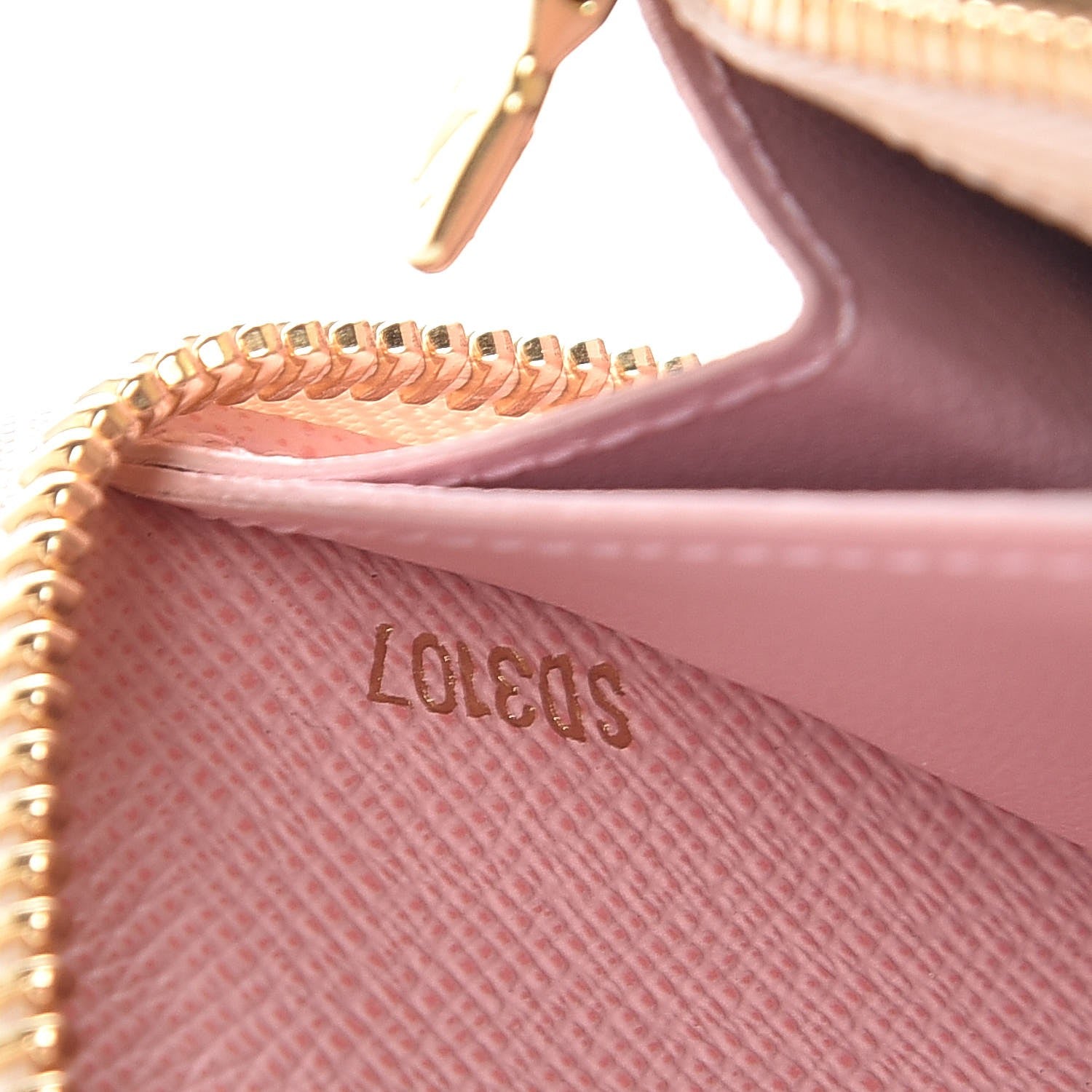Louis Vuitton Damier Azur Clemence Wallet Rose Ballerine 7 of 8