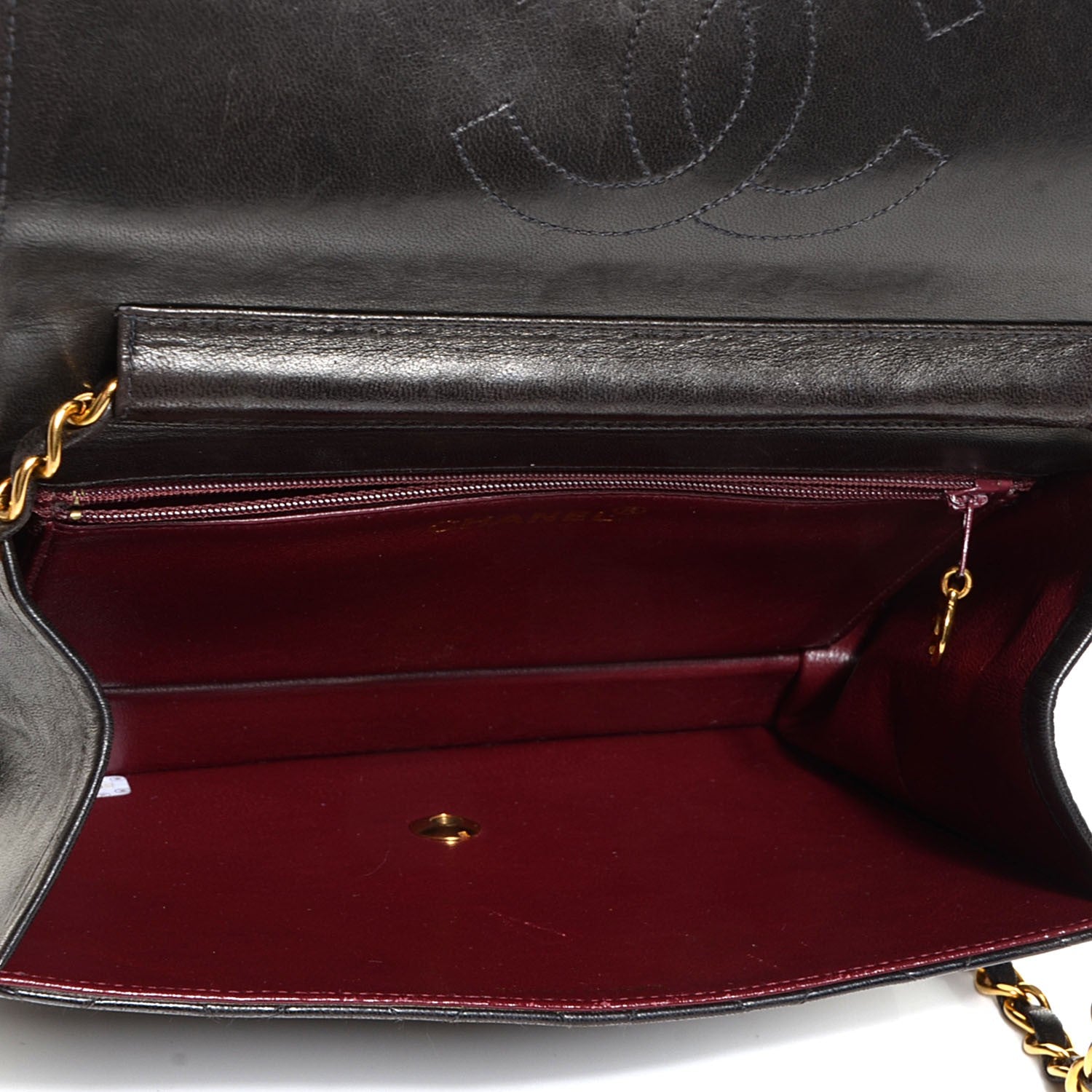 Chanel Lambskin Quilted Small Single Flap Black 5 of 6