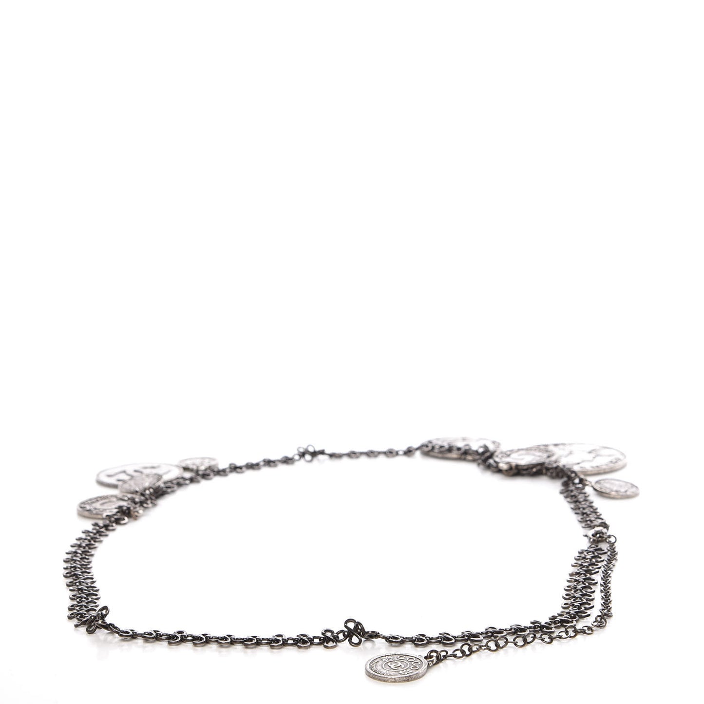 Ruthenium CC Coin Medallion Belt 85