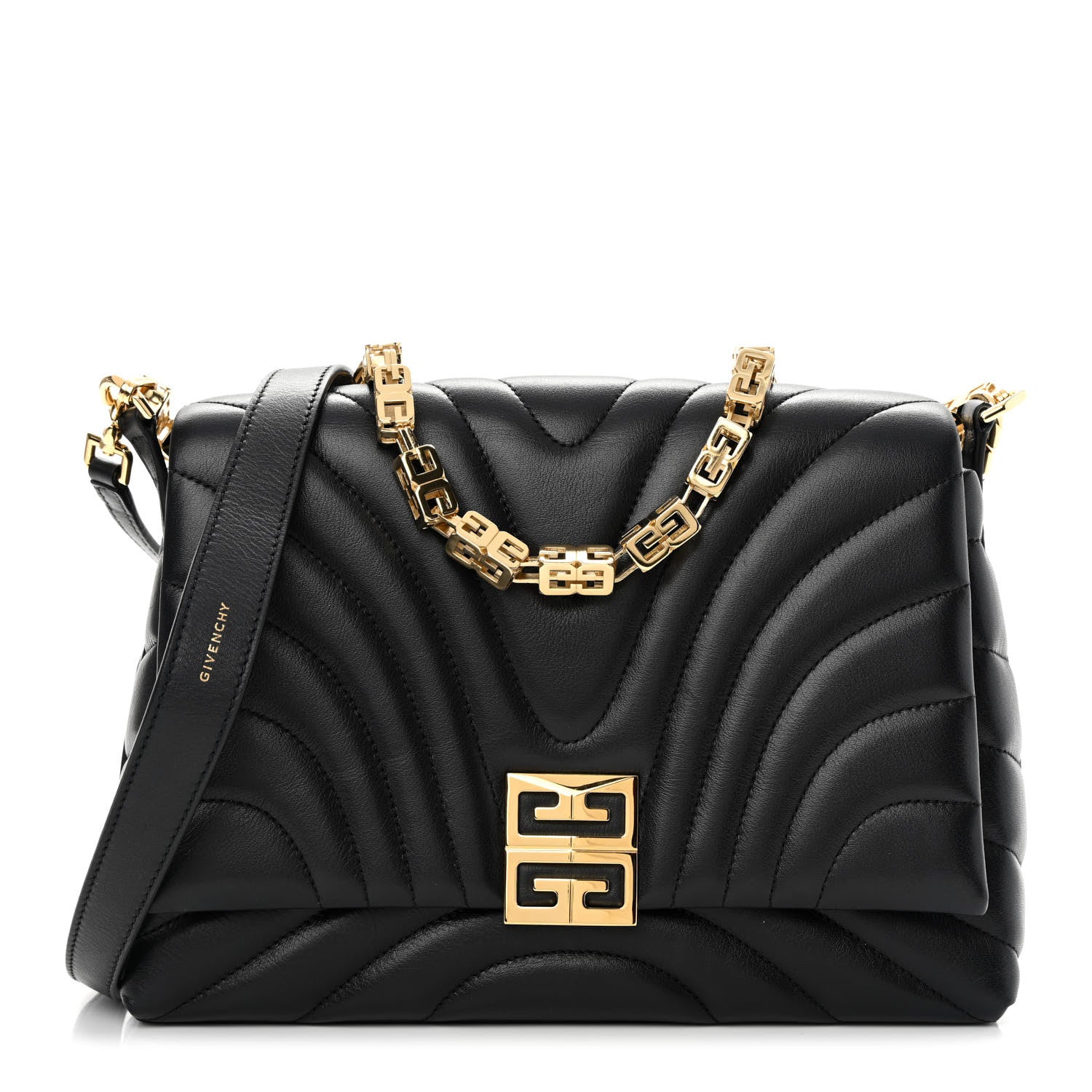 Givenchy Calfskin Quilted Medium 4G Shoulder Bag Black 1 of 13