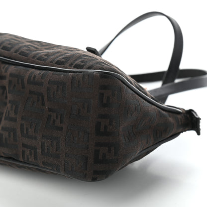 Fendi Zucca Buckle Shoulder Bag Tobacco 9 of 9