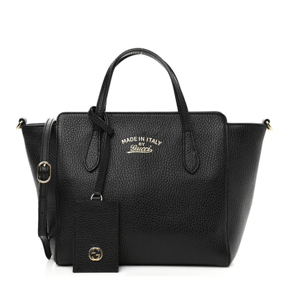 Gucci Dollar Calfskin Mini Swing Top Handle Bag Black 1 of 10