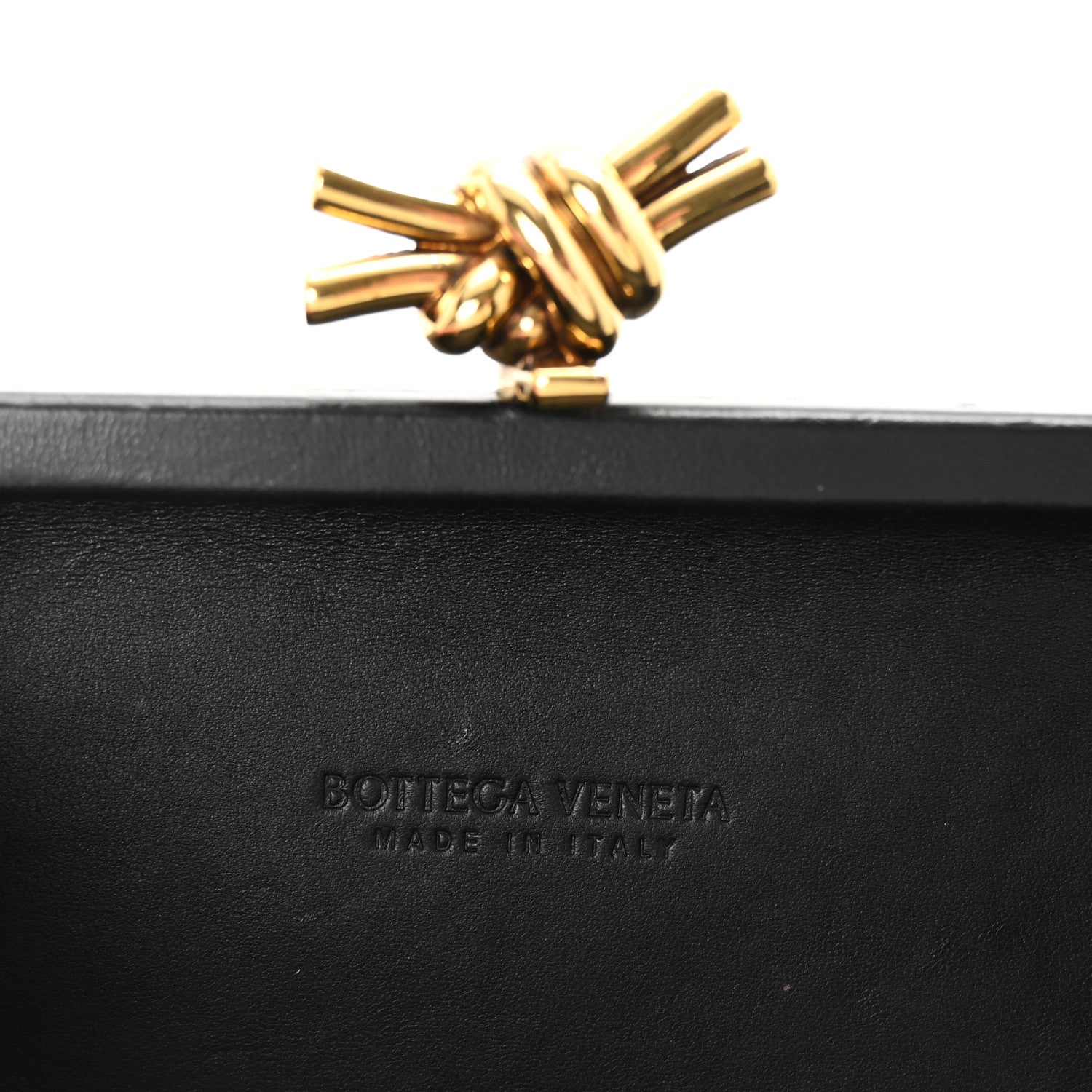 Bottega Veneta Nappa Intrecciato Knot Clutch Black 6 of 6