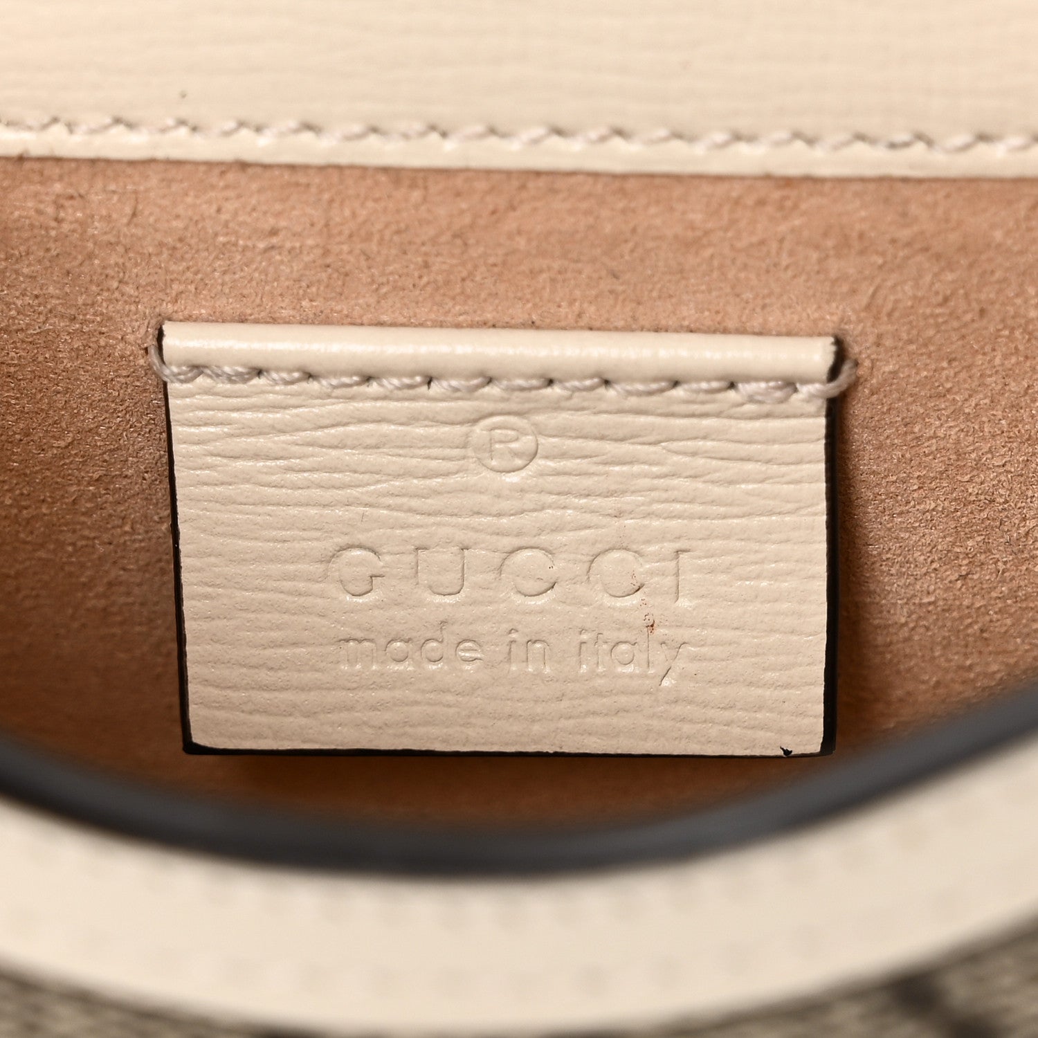 Gucci GG Supreme Monogram Azalea Calfskin Mini Horsebit 1955 Crossbody Bag Beige Ebony Mystic White 6 of 10