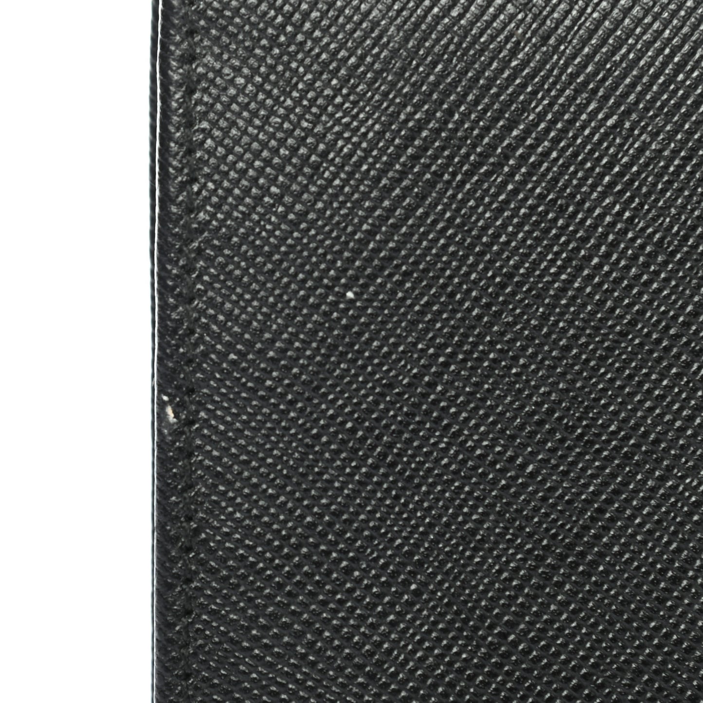 Saffiano Triangle Continental Flap Wallet Black