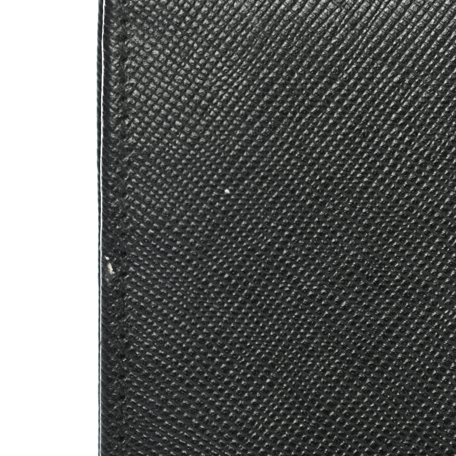 Prada Saffiano Triangle Continental Flap Wallet Black 9 of 9
