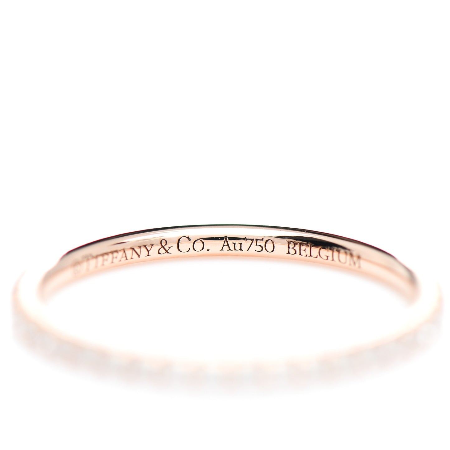 18K Rose Gold Diamond .34ctw Soleste Full Eternity Band Ring 49 5