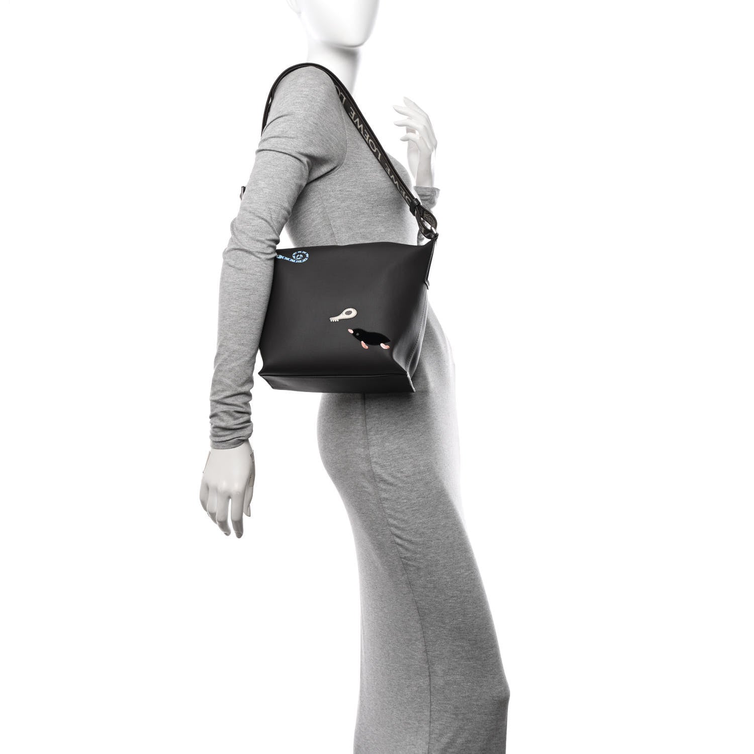 Loewe X Suna Fujita Calfskin Small Mandragora Cubi Crossbody Anthracite 2 of 9