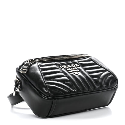 Prada Soft Calfskin Diagramme Belt Bag Black 4 of 10