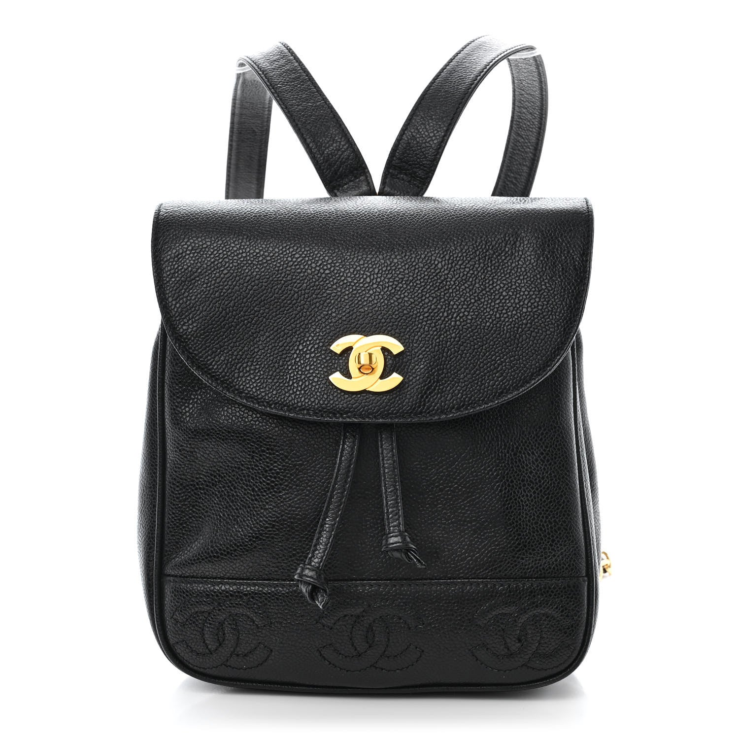Chanel Caviar CC Backpack Black 1 of 10