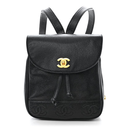 Chanel Caviar CC Backpack Black 1 of 10