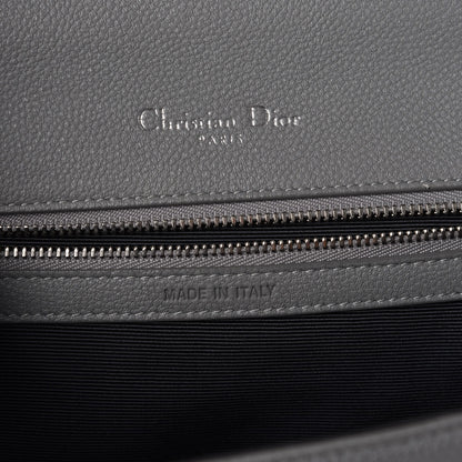 Christian Dior Grained Calfskin Medium Diorama Flap Bag Gris 6 of 9