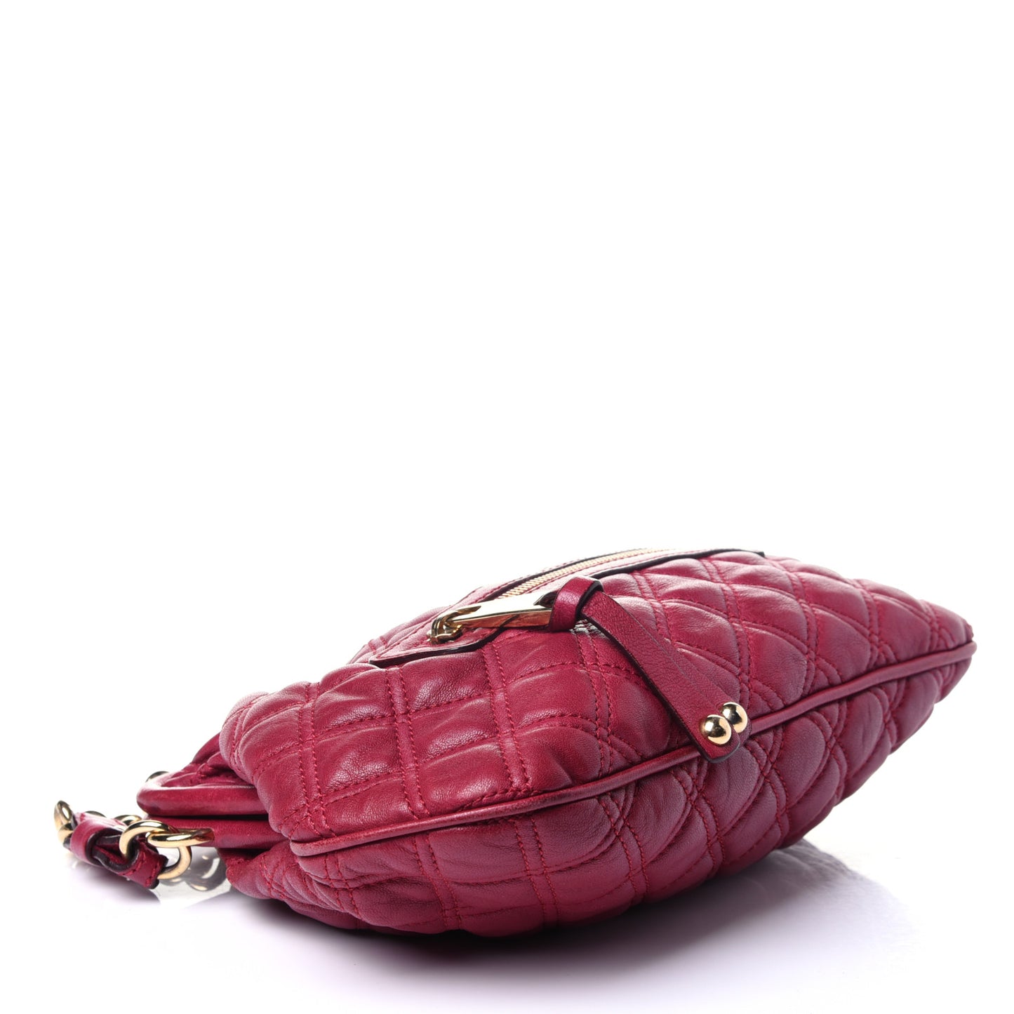 Calfskin Quilted Little Stam Pink