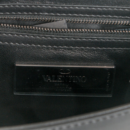Valentino Garavani Vitello Small Glam Lock Rockstud Flap Black 7 of 8