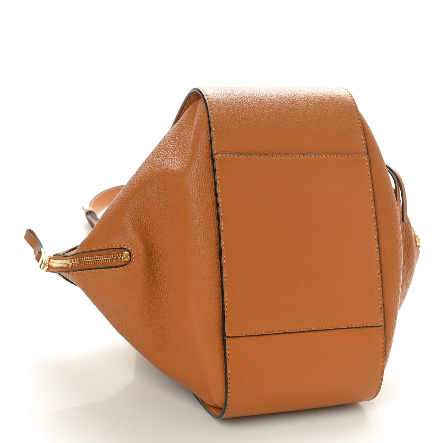 Grained Calfskin Small Hammock Shoulder Bag Tan