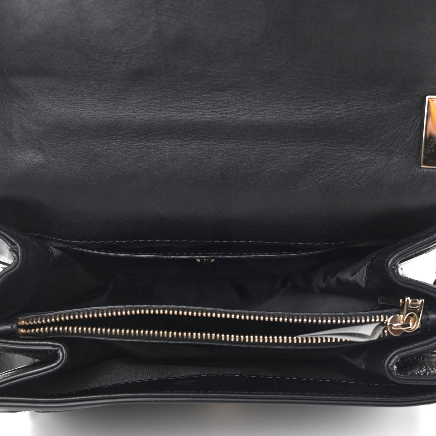 Nappa Palazzo Quilted Shoulder Bag Black