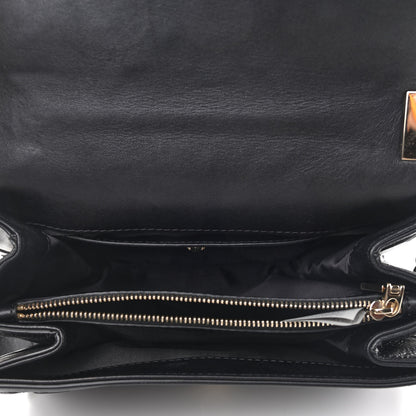 Versace Nappa Palazzo Quilted Shoulder Bag Black 8 of 11