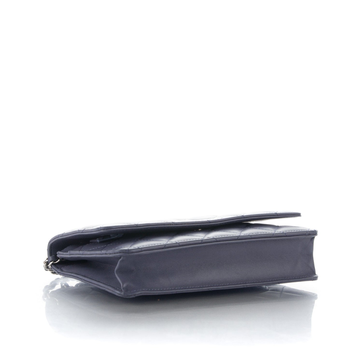 Lambskin Quilted Wallet On Chain WOC Lavender