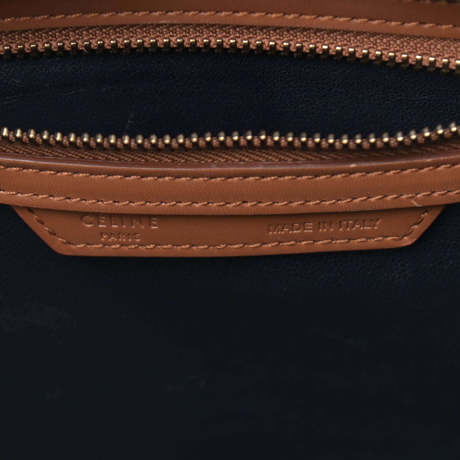 Celine Smooth Calfskin Bullhide Micro Tri-Color Luggage Brown 6 of 18