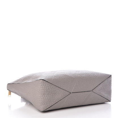 Burberry Heritage Grain Check Embossed Medium Dewsbury Tote Pale Grey 4 of 12