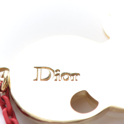Christian Dior Pearl Diorelita Chinese New Year Rooster Bracelet Red 4 of 4