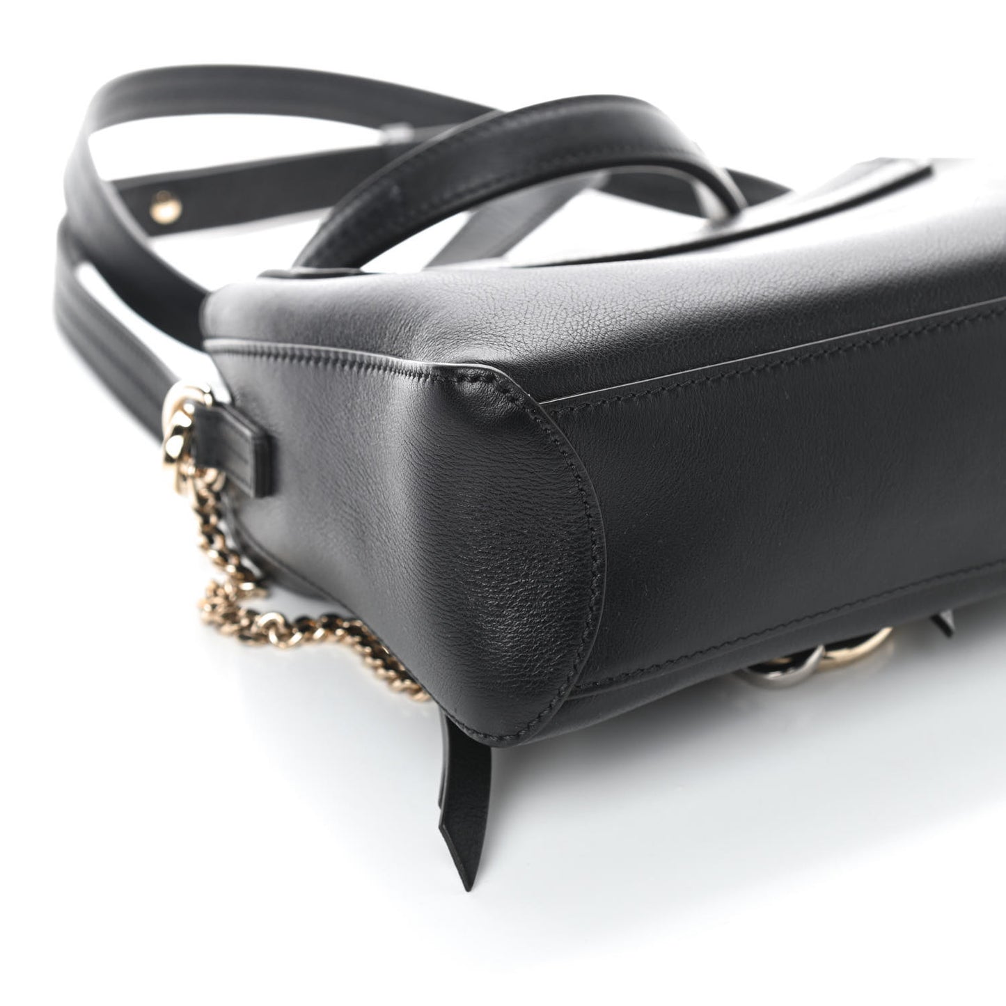 Calfskin Mini Faye Day Shoulder Bag Black