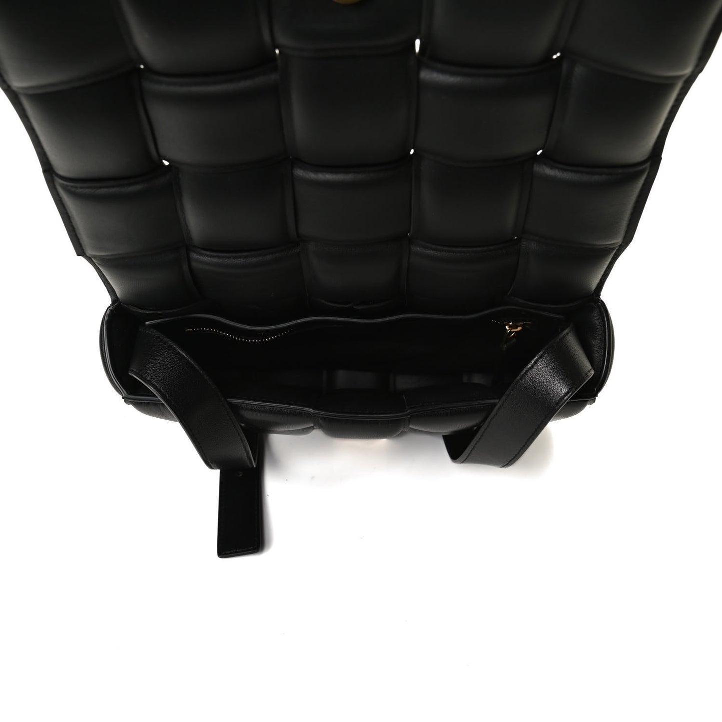 Nappa Maxi Intreccio Padded Cassette Crossbody Bag Black