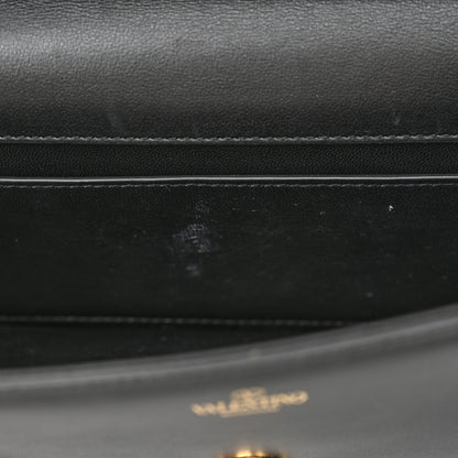 Valentino Garavani Calfskin Vlogo Small Loco Shoulder Bag Black 12 of 13