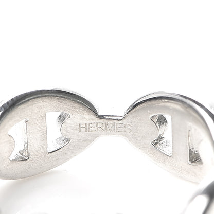 Hermes Sterling Silver PM Chaine d'Ancre Enchainee Band Ring 57 8 4 of 5