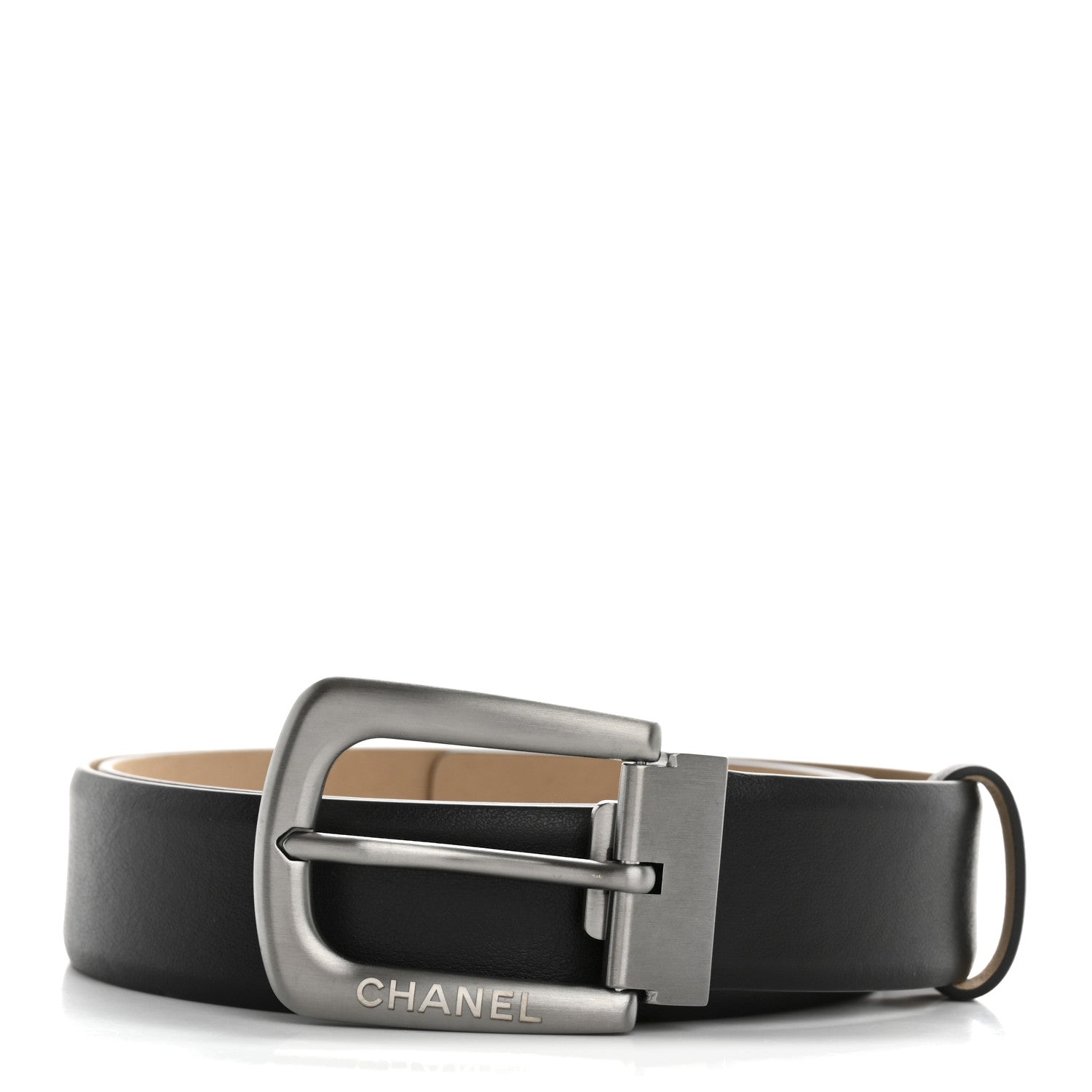 Chanel Calfskin Belt 85 34 Black 1 of 5