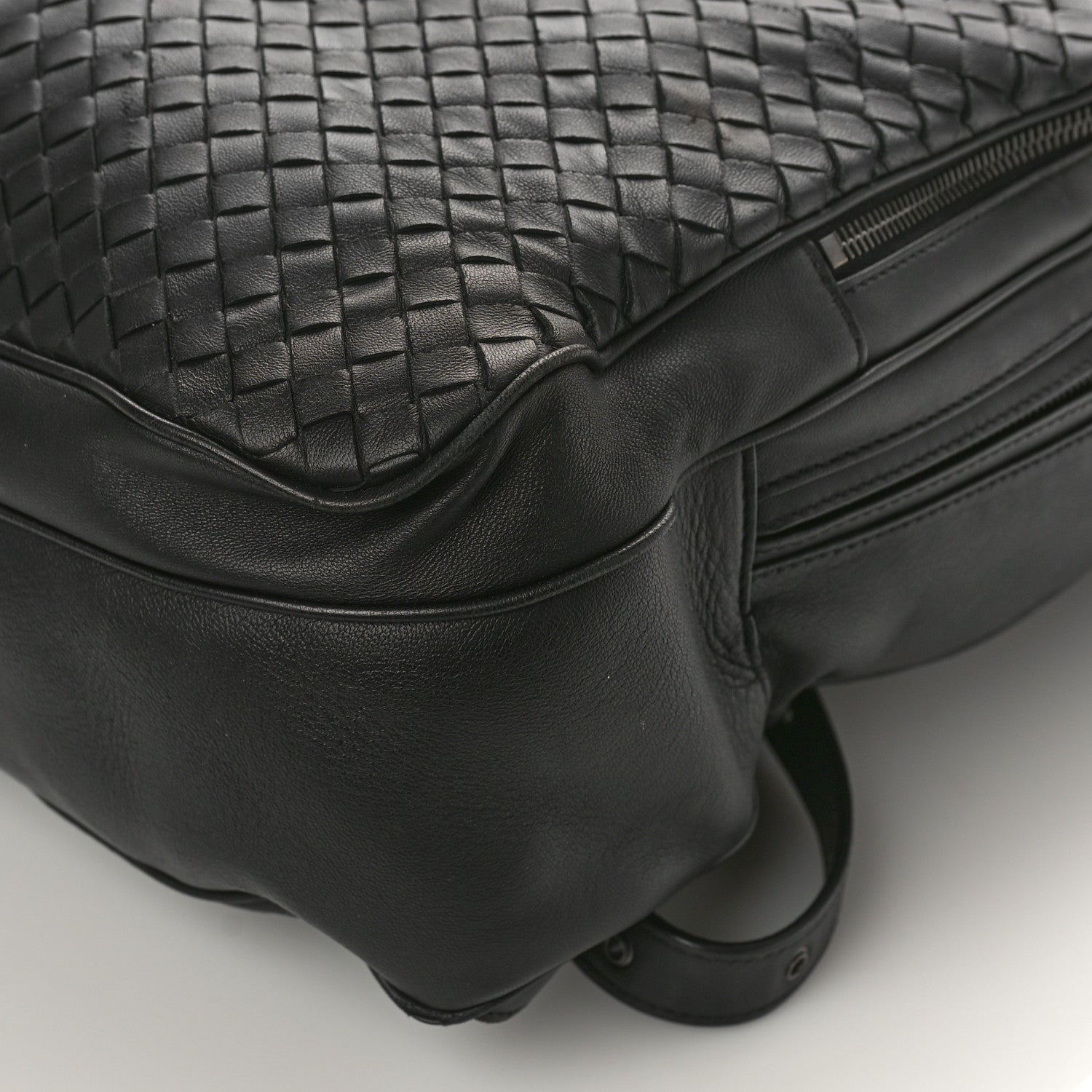 Bottega Veneta Smooth Calfskin Intrecciato Backpack Black 7 of 8