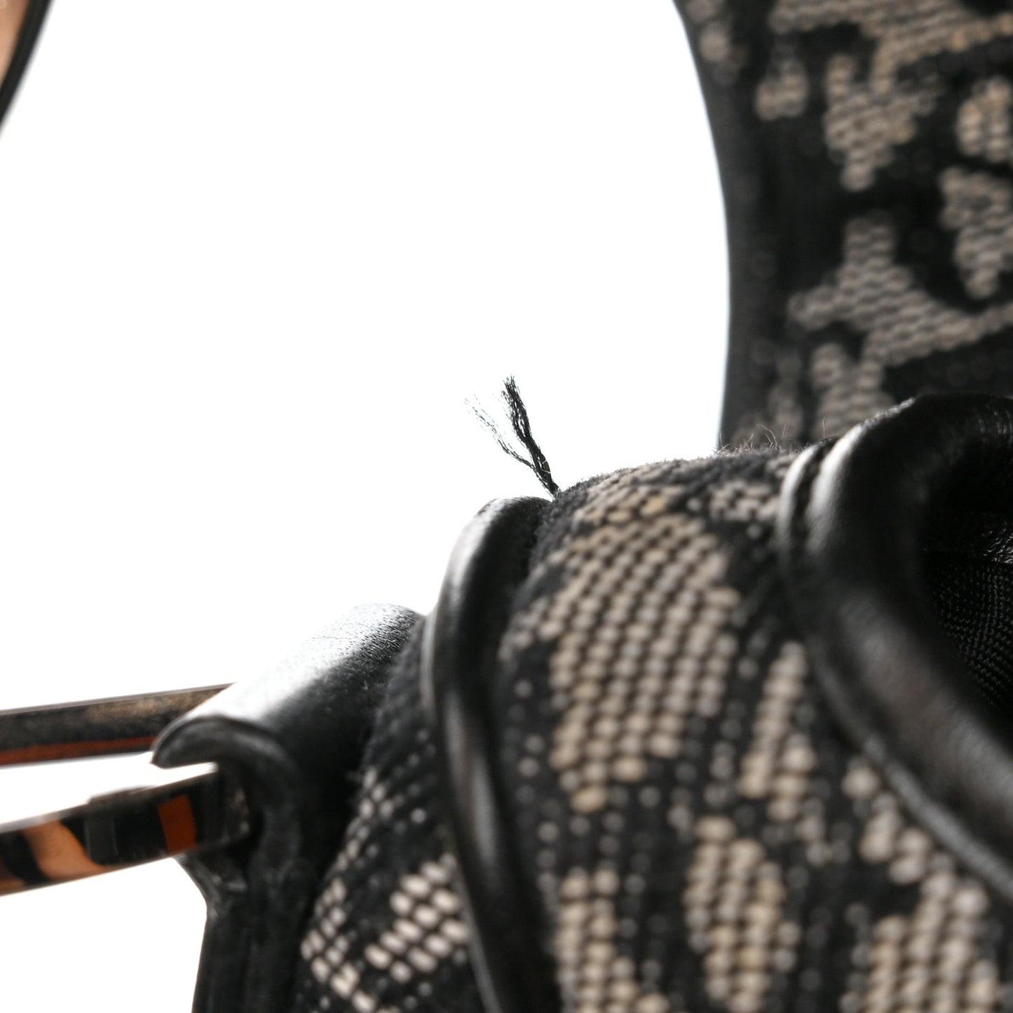 Monogram Saddle Bag Black
