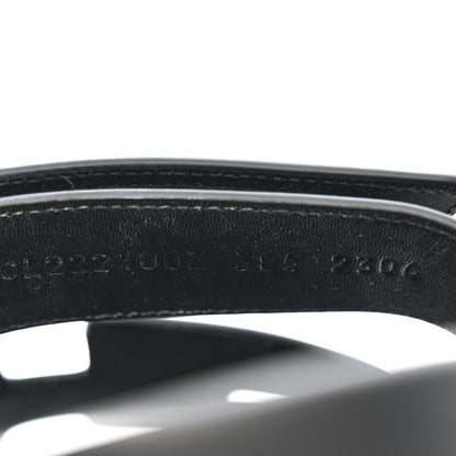 Hermes Calfskin Womens Chypre Sandals 38.5 Black 9 of 9