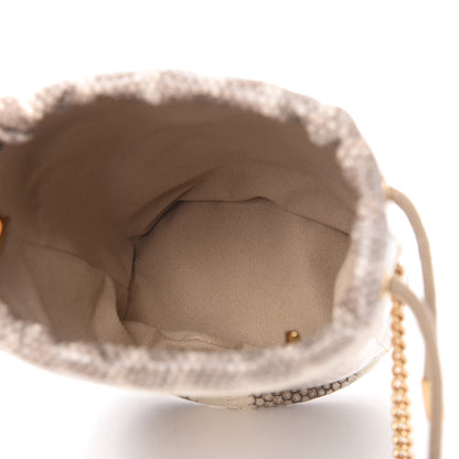 Gucci Snakeskin Mini Zumi Bucket Bag Grey 5 of 9