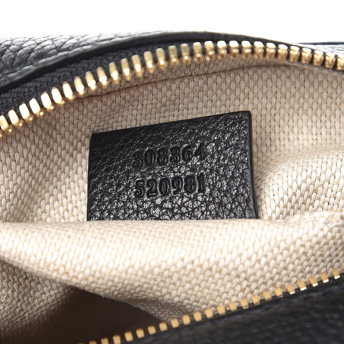 Pebbled Calfskin Small Soho Disco Bag Black