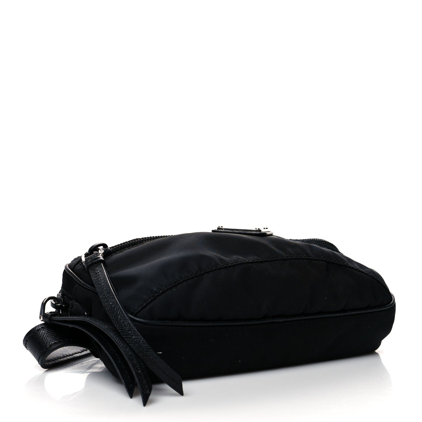 Tessuto Nylon Saffiano Belt Bag Black
