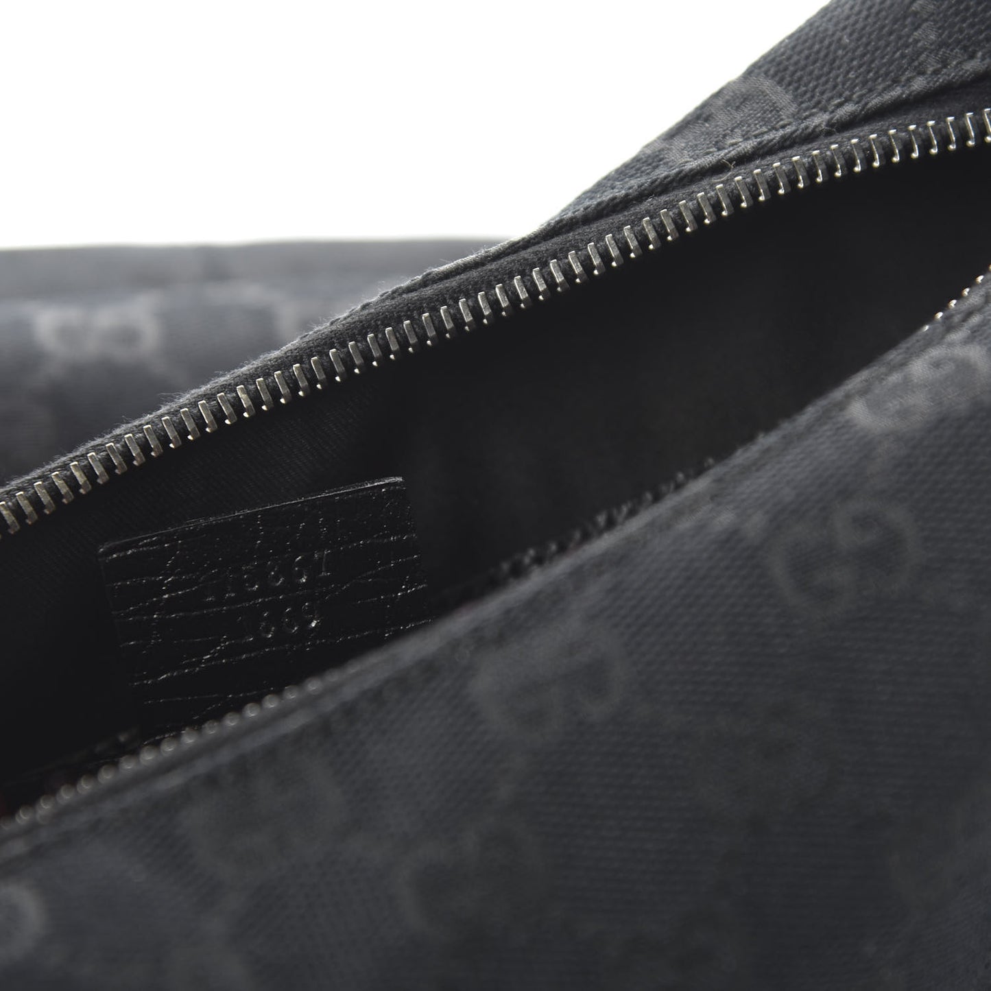 Monogram Medium Horsebit Chain Hobo Black
